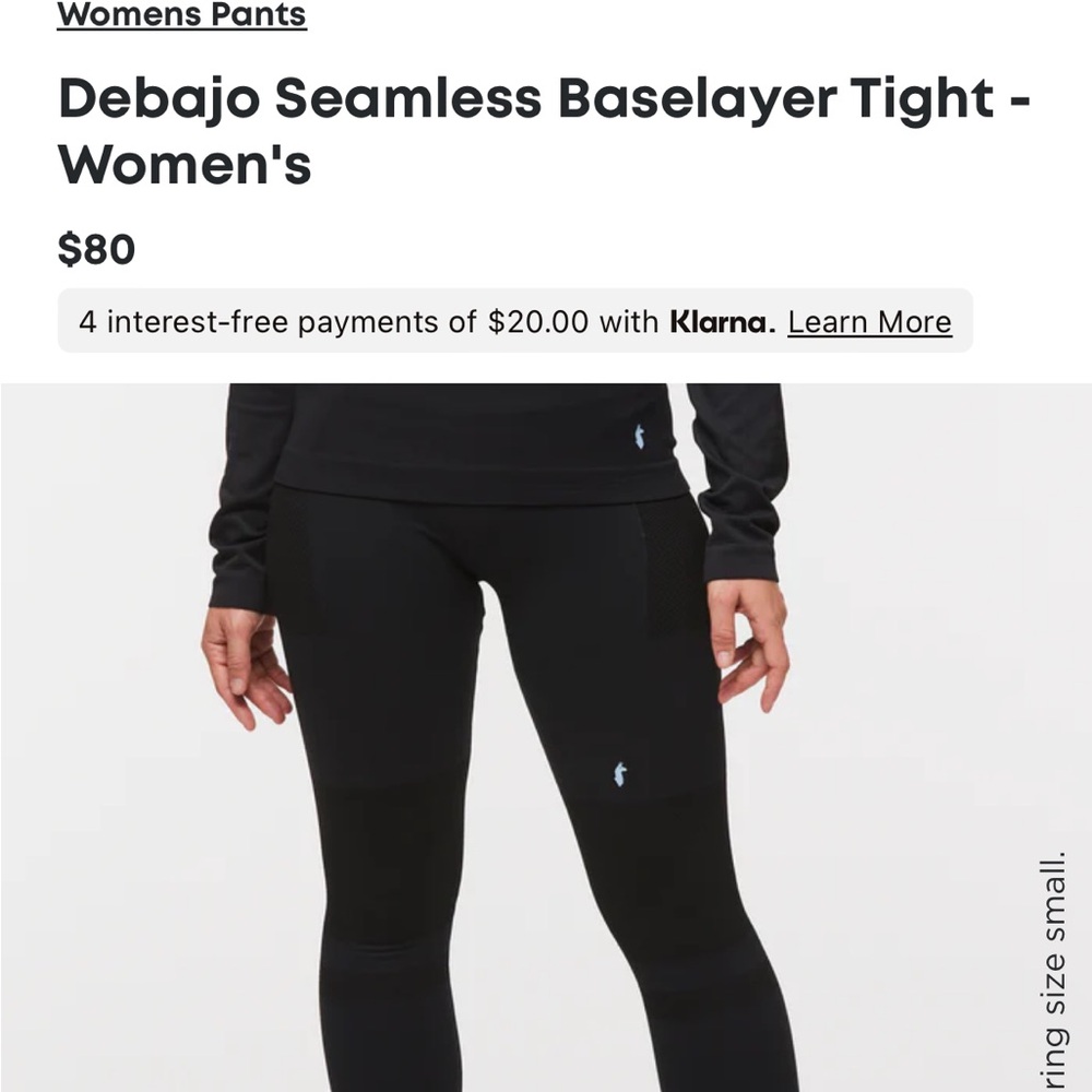 Cotopaxi Debajo Seamless Baselayer Tights
